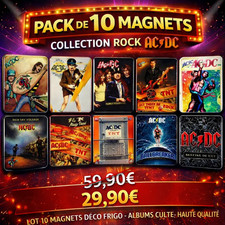 🎸 LOT 10 MAGNETS AC/DC