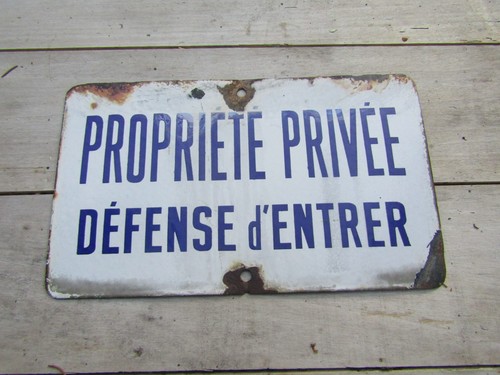 Ancienne plaque tôle - ancienne, en