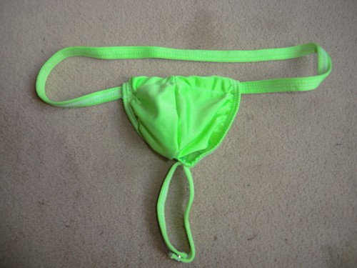 String homme sexy vert - string, taille