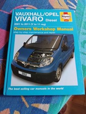 Vauxhall Opel Vivaro Diesel 2001-2011 Haynes Owners Workshop Manual Hardback VGC