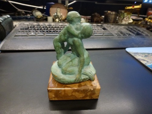 Mère enfant bronze - bronze, france