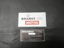 Set of Engine Stickers Emblem Badge Logo Brabus style for Mercedes Benz
