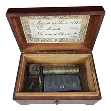 CUENDET J. et CIE 3-air snuff maker music box (40 blades) 19th century
