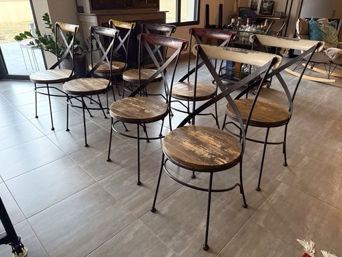 Chaises bistrot vintage bois - bistrot,