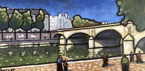 Tableau paris quai seine - quai,