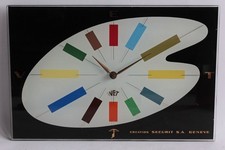 Advertising Wall Clock VET Glass Painter Palette (55580)