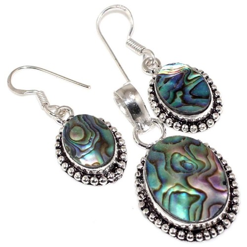 Parure pendentif boucles - parure,