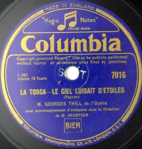 Georges thill la tosca - thill,