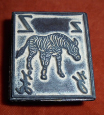 Nice Z alphabet buffer like ZEBRE - 4.5cm x 4cm