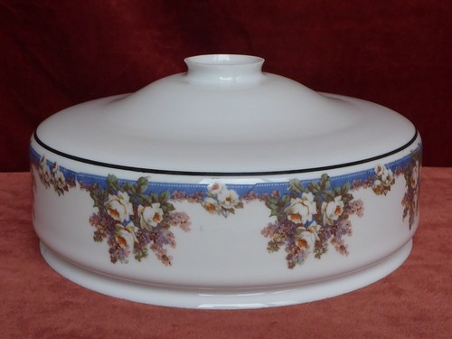 Abat jour verre ancien blanc - abat-jour,