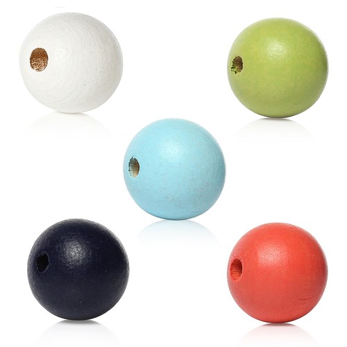 Perles bois 10mm - bois,