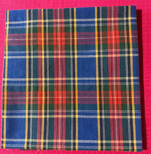 Tissu ancien coton - , tartan