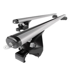 Barres de toit en aluminium pour Audi A4 B9 5p (2016-2024) A argent