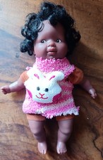 Vintage: Poupée créole noire 20 cm Corolle Mini Câlin   94-99   CA08