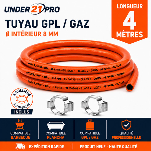 Tuyau gpl gaz - Ø, mm