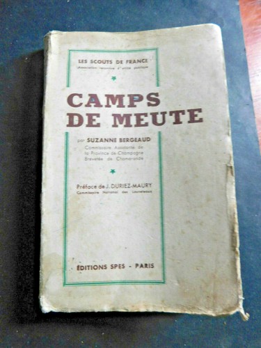 Livre scouts camps meute - scouts, de
