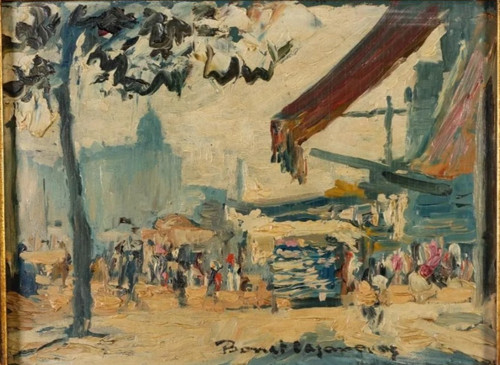 Tableau huile paysage - huile,