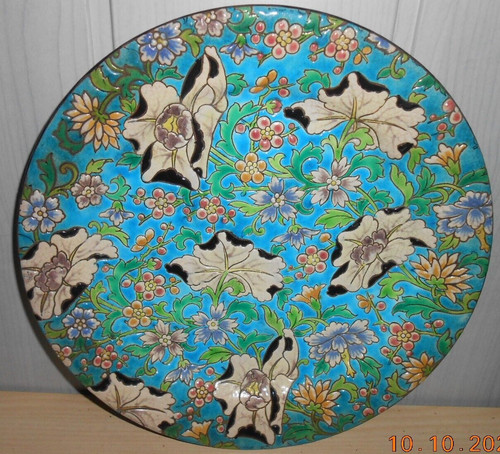 Assiette gien décors fleurs - ,