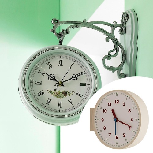 Horloge murale double face - murale,
