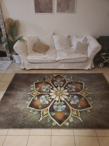 Tapis salon 160 240 rose - 160, des