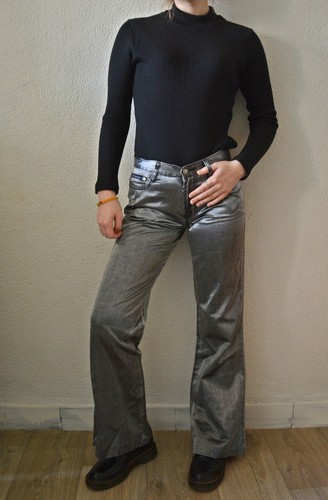 Pantalon gris argenté - ,, très