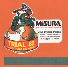 Sticker vintage sticker sticker sticker motorcycle tuning TRIAL 82 championship