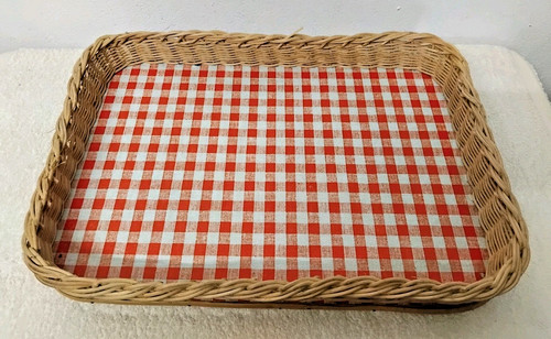 Plateau rectangulaire osier - plateau, en