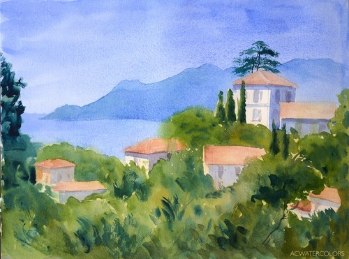 The esterel from croix des - la,