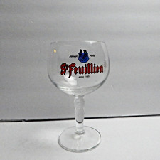 St Feuillien 33cl Belgian Beer Glass Nucleated Craft Ale Bar