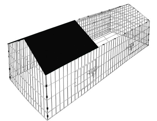 Cage lapin enclos noir - enclos,