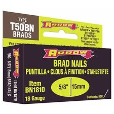Clous BN 1810 - 15 mm - pour agrafeuses cloueuses - par 1000 ARROW