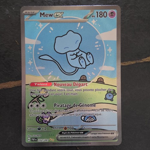 Carte pokémon bubble - mew, ex
