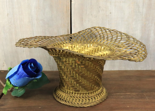 Panier fleurs ancien - fleurs,