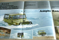 RMA AMPHI-RANGER 2800SR AMPHICAR Brochure Catalogue Prospekt Dépliant Deutsch