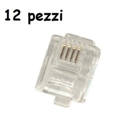 X 12X Prise RJ11 6P4C