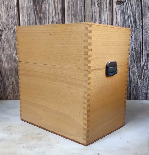 Boîte fiches bois - boîte,