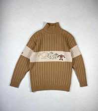 Pull Taz brodé côtelé col