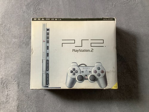 Console ps2 slim - console, silver