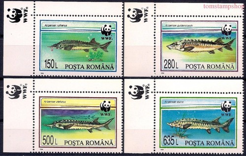 Roumanie 1994 wwf - wwf, poissons