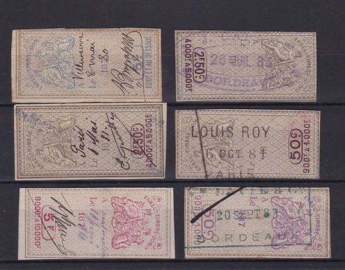 Timbres france fiscaux - fiscaux, effets