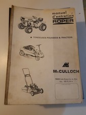 manuel d entretien de tondeuse poussées et tractées ROPER