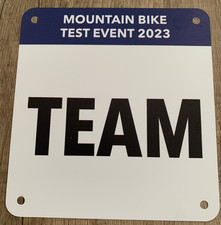 CYCLING Plaque de cadre Mountain Bike Test Event 2023 préparation JO PARIS 2024