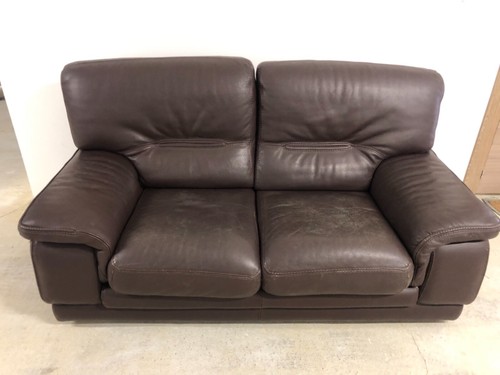 Lot canapes cuir marron - lot,