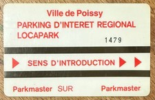 78 POISSY CARTE DE STATIONNEMENT MAGNÉTIQUE PARKING SCHEDA CARD CARTA KARTA