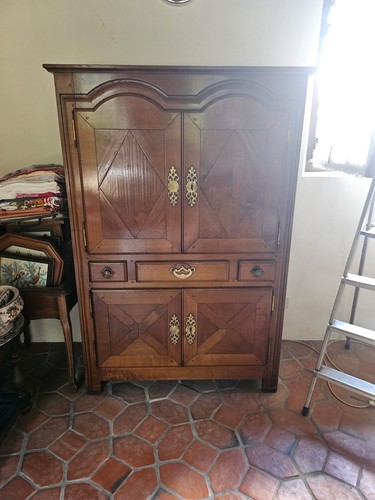 Buffet bois marron portes - en,