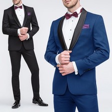 Robe homme élégante cérémonie de smoking veste complète + pantalon robe...