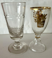 LOT 2 VERRES ANCIENS Cristal