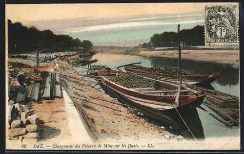 Cpa dax chargement - cpa,