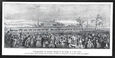 1935  --  INAUGURATION DU PREMIER CHEMIN DE FER BELGE LE 5 MAI 1835 . 4A488