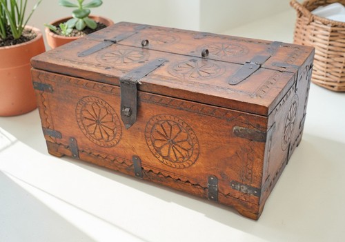 Coffre rangement bois - rangement, en